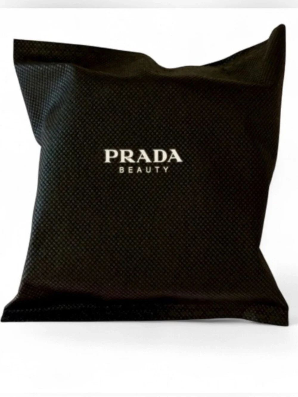 Prada Beauty Round Cosmetic Pouch in Light Blue
